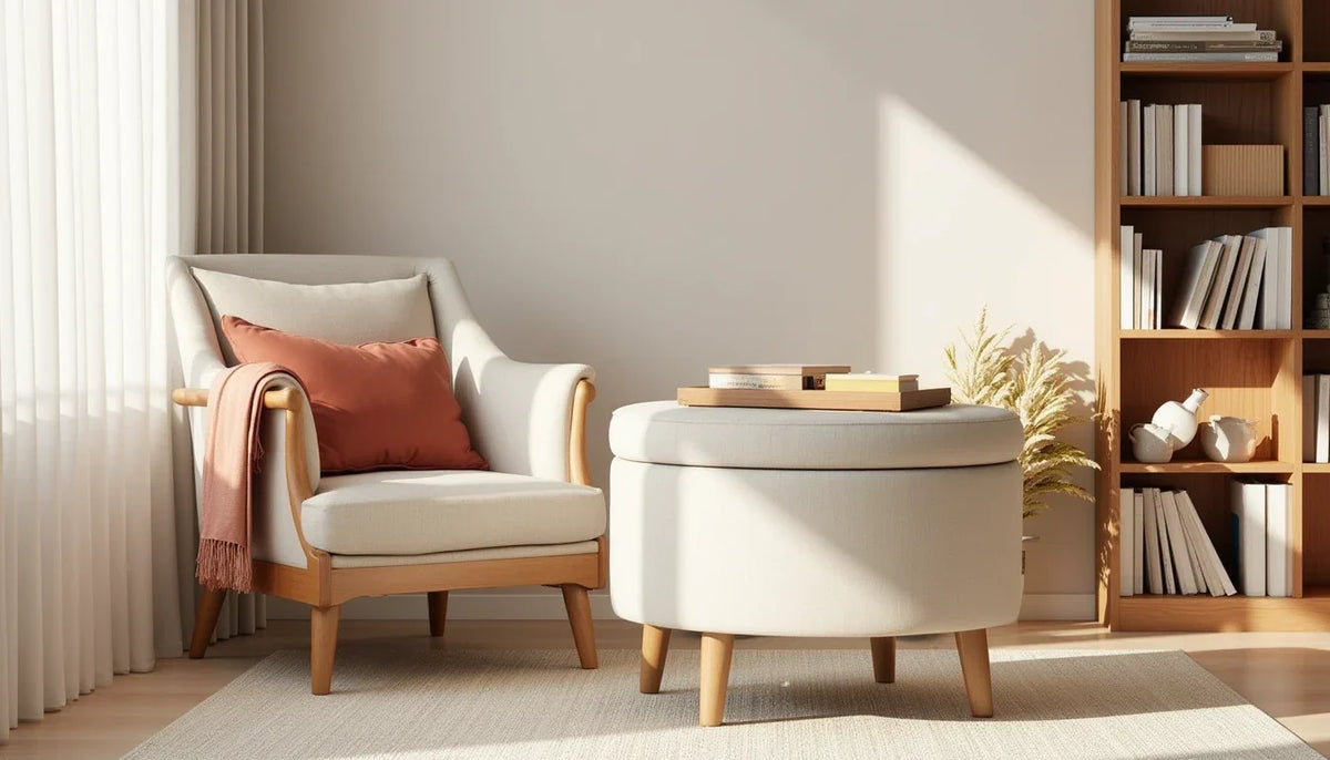 26 Small Ottoman Ideas for Every Room in Your Home - Elirian