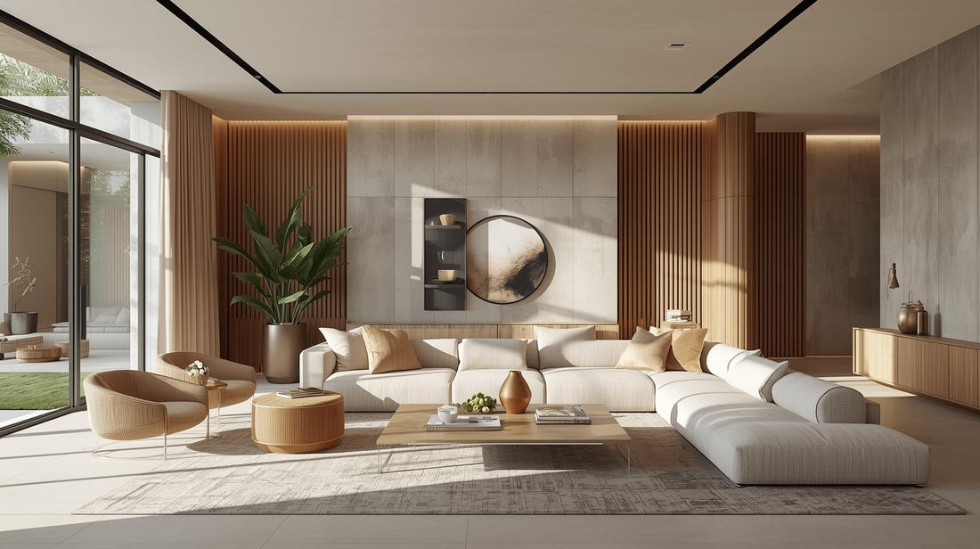 The room blends modern and expression