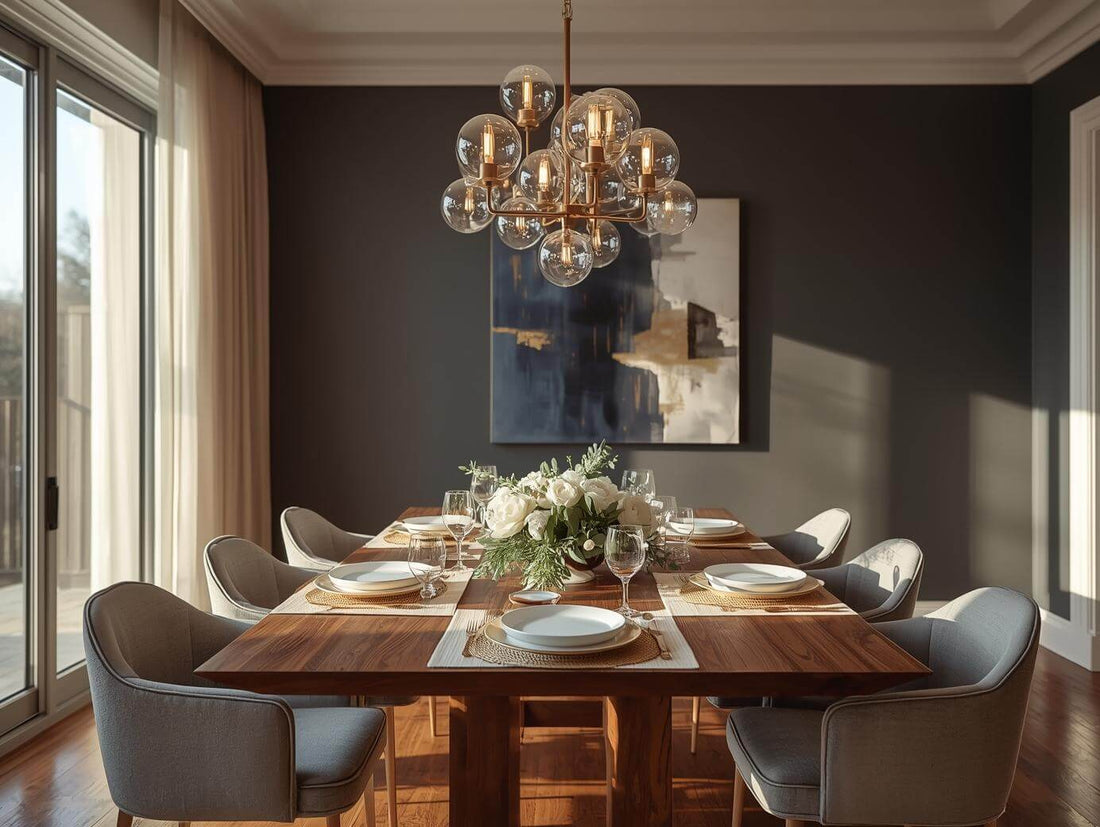 chandelier height above dining room table proper placement