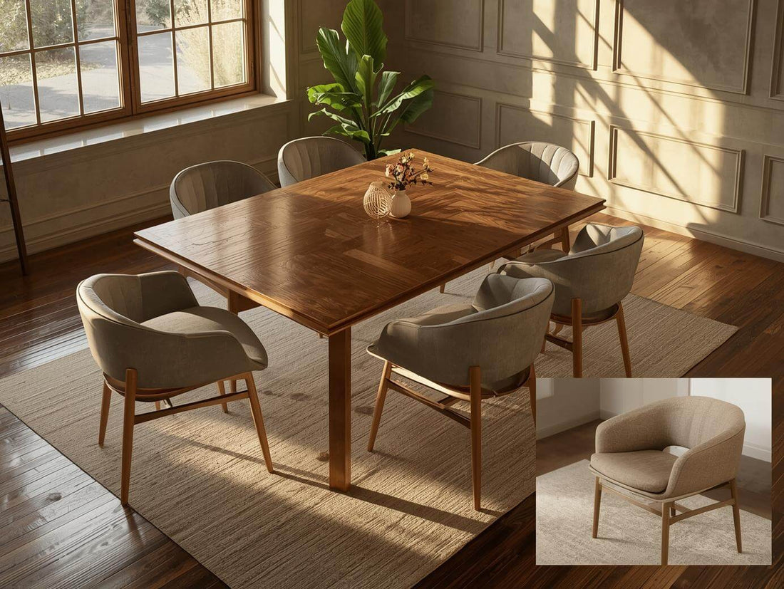 clean upholstered dining chairs