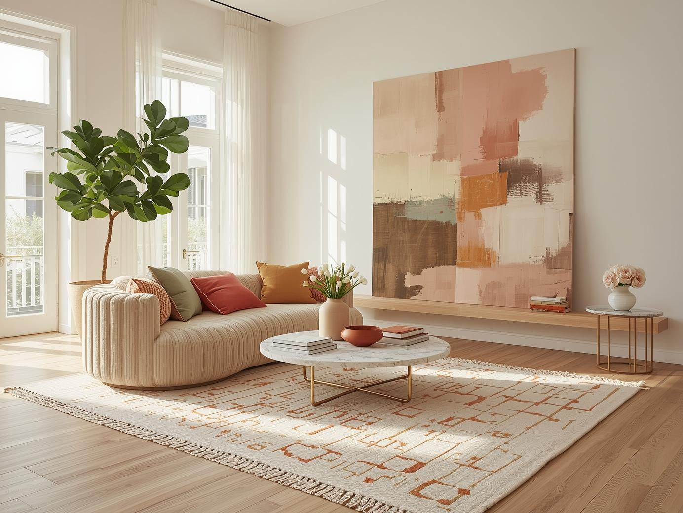 interior design mistakes bright colorful living room hero rule of thirds