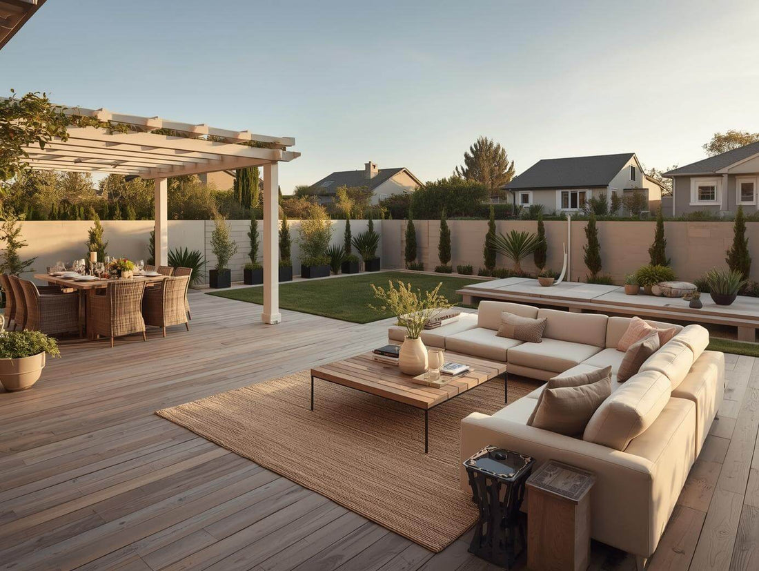 modern deck furniture layout ideas