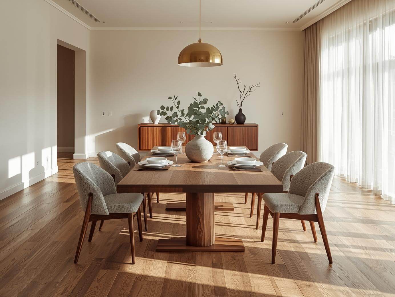 properly spaced dining table 42 inch clearance comfortable layout