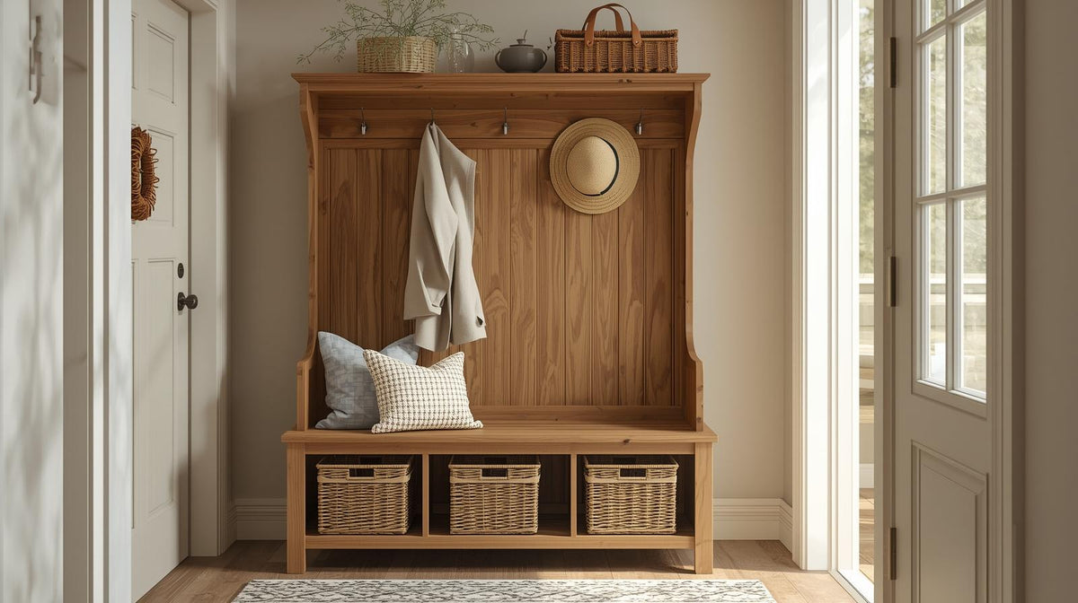 Coat Racks & Hall Trees - Wall Hooks, Stands & Storage Benches. – Elirian