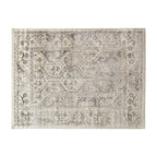 Tiled Geometric Woven Polyester Area Rug in Beige and Cream
