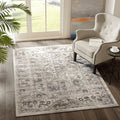 Tiled Geometric Woven Polyester Area Rug in Beige and Cream