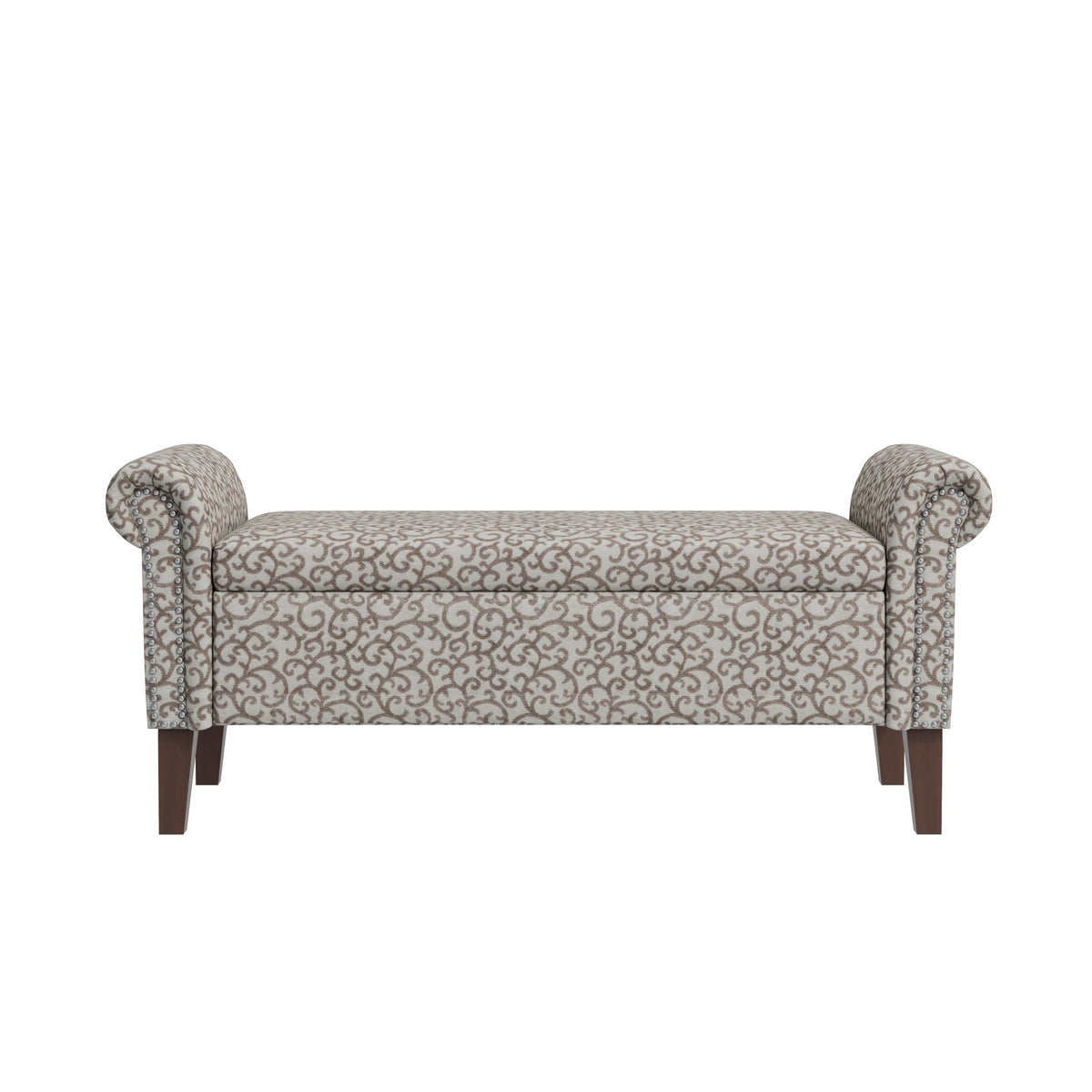 Conrad Floral Storage Ottoman Bench - Elirian
