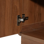 Light Walnut Sideboard with 2 Doors and 3 Drawers - Elirian