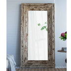 75" Brown Distressed Wood Full Length Floor Standing Mirror