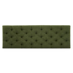 Green Bouclé Storage Ottoman Bench with Rubber Wood Legs - Elirian