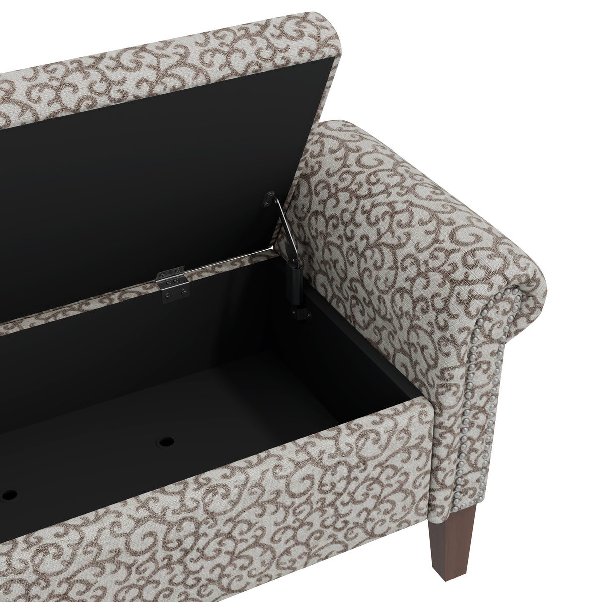 Conrad Floral Storage Ottoman Bench - Elirian