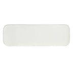 Padded Upholstered Ottoman Bench in Warm Beige with Rubberwood Legs - Elirian