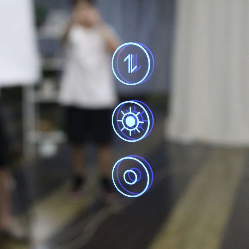 Black Framed LED Bathroom Mirror with Touch Sensor, Anti-Fog & Dimmable Lighting