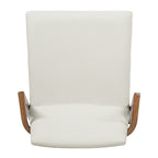 Mid-Century Modern Dining Armchairs, Beige & Walnut (Set of 2) - Elirian