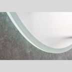 26" Round LED Acrylic Frame Dimmable Anti-Fog Bathroom Mirror