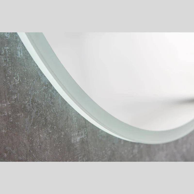 26" Round LED Acrylic Frame Dimmable Anti-Fog Bathroom Mirror