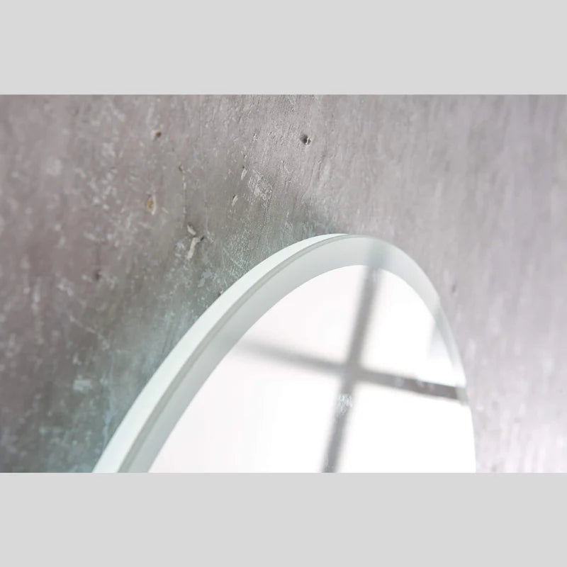 26" Round LED Acrylic Frame Dimmable Anti-Fog Bathroom Mirror