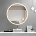 26" Round LED Acrylic Frame Dimmable Anti-Fog Bathroom Mirror
