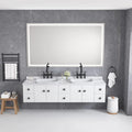 Frameless LED Wall Mirror with Anti-Fog and Adjustable Light