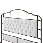Queen Size White Velvet Upholstered Bed Frame with Headboard and Footboard