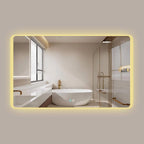 Wall-Mounted Touch Control Anti-Fog Bathroom LED Vanity Mirror