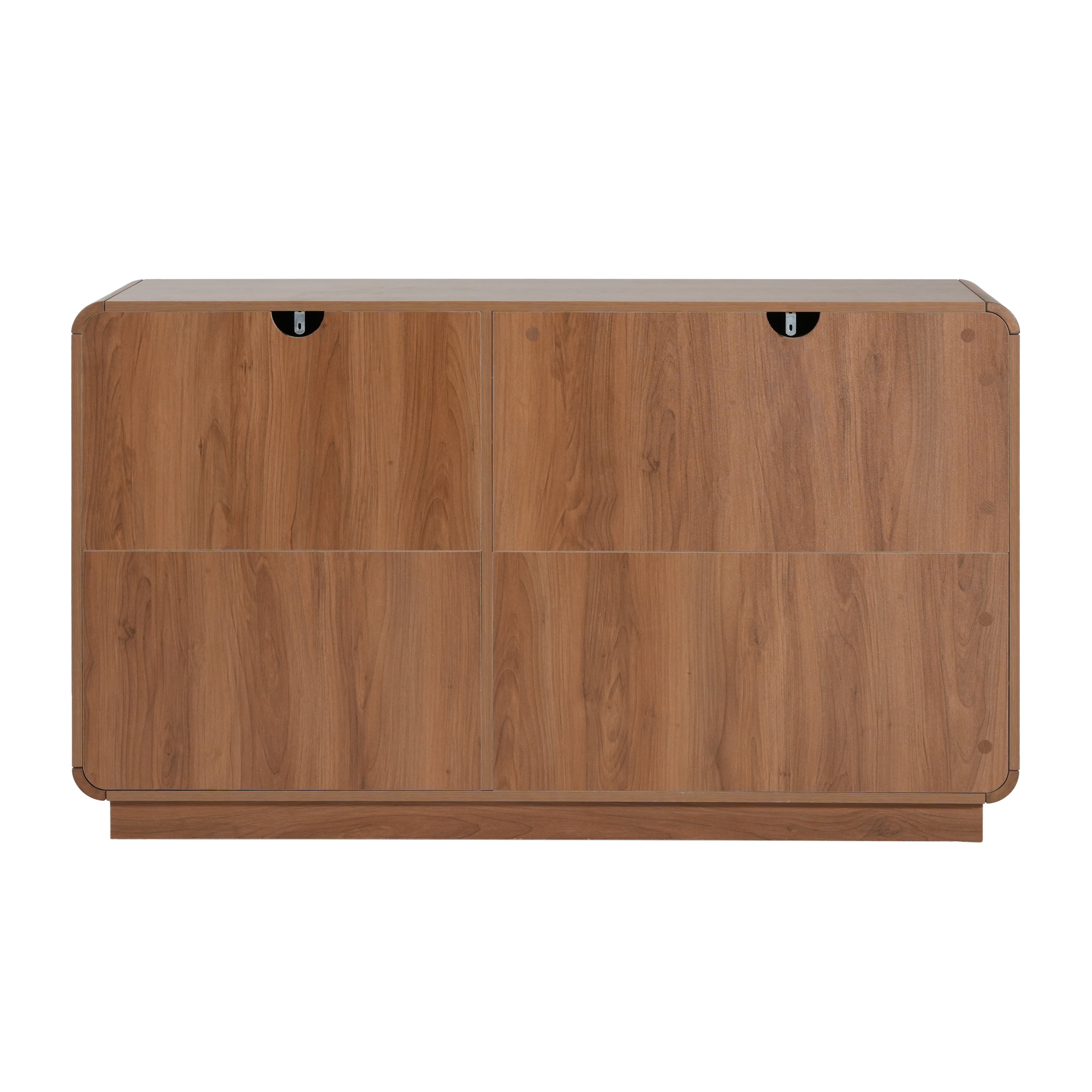 Light Walnut Sideboard with 2 Doors and 3 Drawers - Elirian