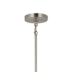 Silver glass 5-light chandelier with adjustable chain modern pendant lighting - Elirian