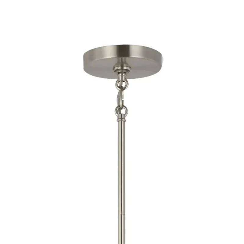 Silver glass 5-light chandelier with adjustable chain modern pendant lighting - Elirian