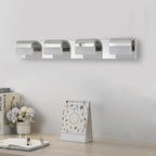 30" Chrome 4-Light LED Bathroom Vanity Light Fixture – Acrylic Shade