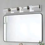 30" Chrome 4-Light LED Bathroom Vanity Light Fixture – Acrylic Shade
