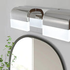 30" Chrome 4-Light LED Bathroom Vanity Light Fixture – Acrylic Shade