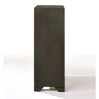 Antique Gray 5-Drawer Tall Wood Chest of Drawers