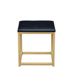 39" Black Makeup Vanity with 10-LED Mirror, 3 Drawers, Open Shelves and Stool