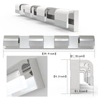 30" Chrome 4-Light LED Bathroom Vanity Light Fixture – Acrylic Shade