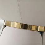 Runder, beiger Drehteller-Esstisch mit Metall- und Holzsockel