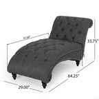 Fauteuil lounge moderne anthracite capitonné aux formes arrondies avec surpiqûres en losange
