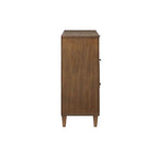 Hazelnut Solid Wood 3-Drawer Accent Chest