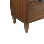 Hazelnut Solid Wood 3-Drawer Accent Chest