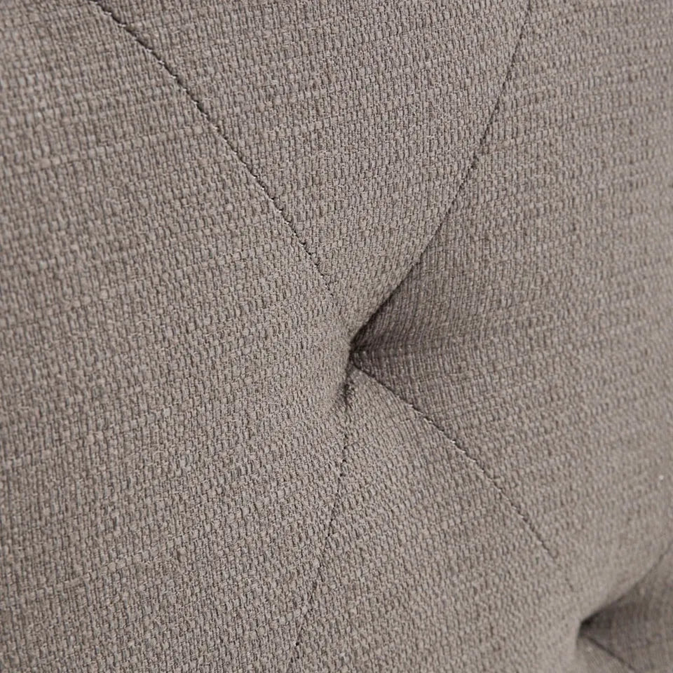 Modern Capstone Swivel Barrel Accent Chair with Tufting and Nail heads