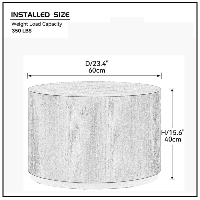 Table basse ronde en placage de bois noir, fabriquée à la main, avec piètement doré