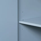 30" Blue Freestanding Bathroom Vanity with Integrated Resin Sink & Soft-Close Doors