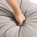 Grey 4-Piece Woven Rope Outdoor Lounge Set with Tempered Glass Coffee Table