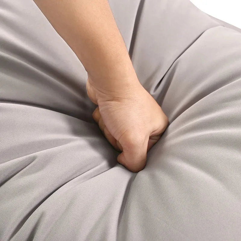 Grey 4-Piece Woven Rope Outdoor Lounge Set with Tempered Glass Coffee Table