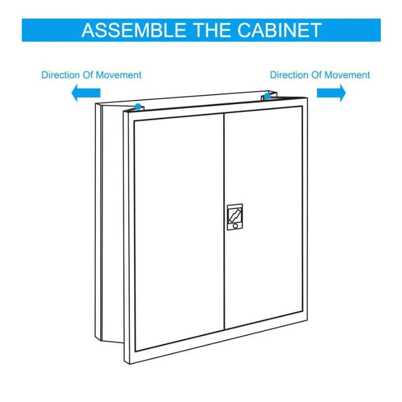 Industrial Black Filing Cabinet with Caster Wheel & Adjustable Interior Shelf