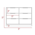 Brown Solid Wood 2-Piece Extra Deep Drawer Chest Set