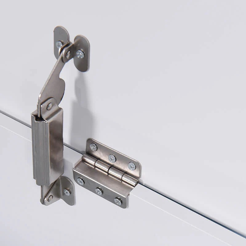 White Lift-Top Storage Bench with Dual Safety Hinges & Spacious Interior