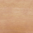 Moderner runder Couchtisch aus mattem Holz mit offenem Ablagefach