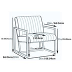 Moderner schwarzer Sessel mit Kunstlederbezug und goldfarbenem Stahlgestell
