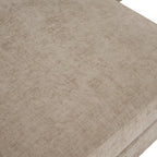 Canapé d'angle moderne en forme de U couleur camel avec méridienne et pieds en métal doré