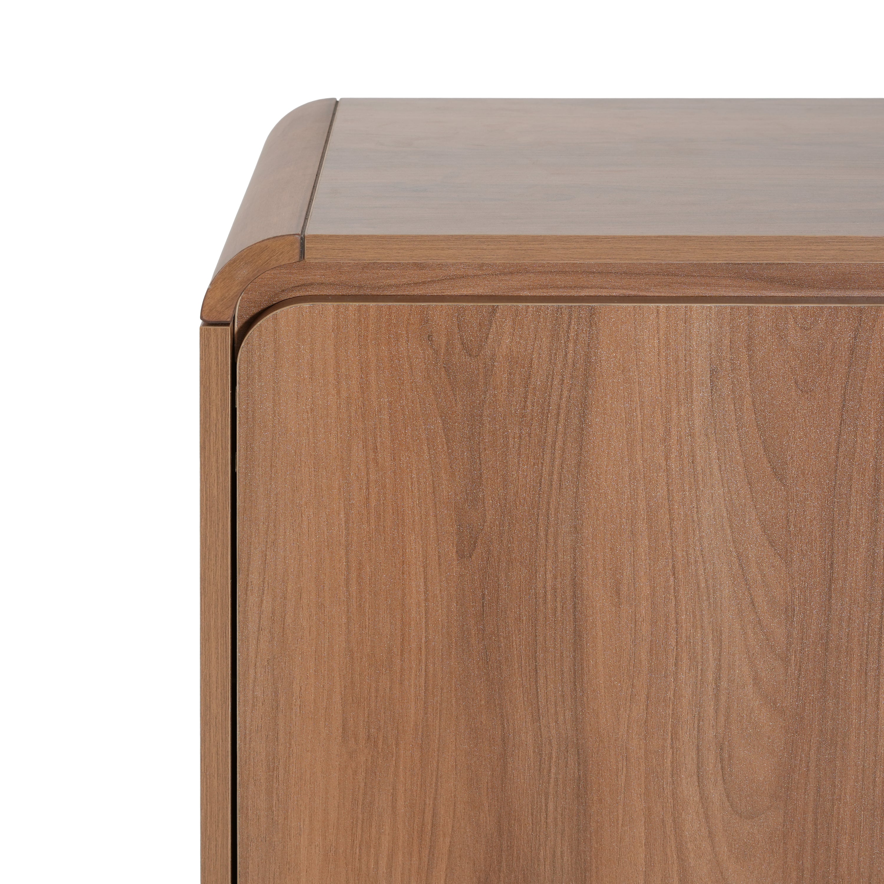 Light Walnut Sideboard with 2 Doors and 3 Drawers - Elirian